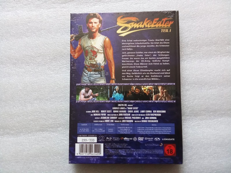 Snake Eater Teil 1 - Mediabook - Blu-ray - Neu Lim