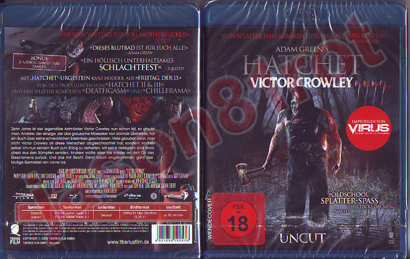 Hatchet - Victor Crowley  Blu Ray NEU OVP uncut