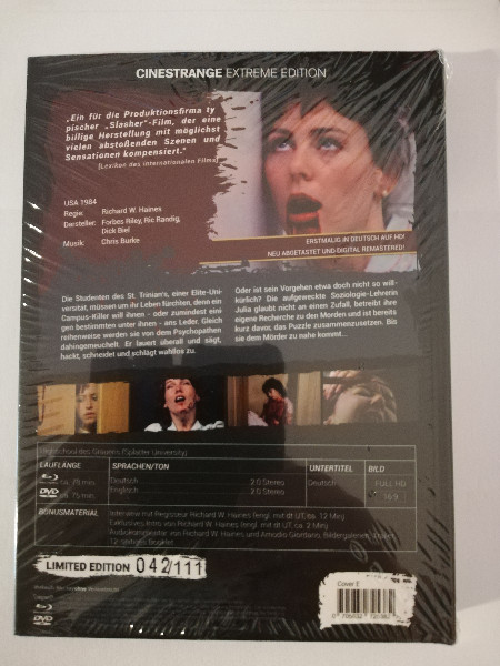 SPLATTER  UNIVERSITY (MEDIABOOK) NEU IN FOLIE 111