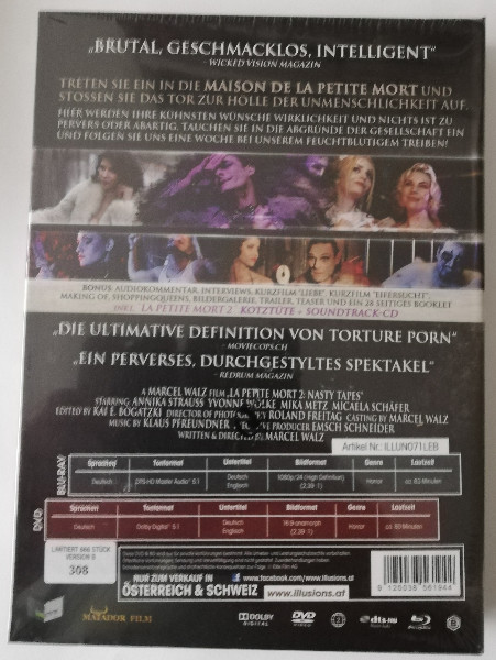 LA PETITE MORT 2  (MEDIABOOK) NEU IN FOLIE