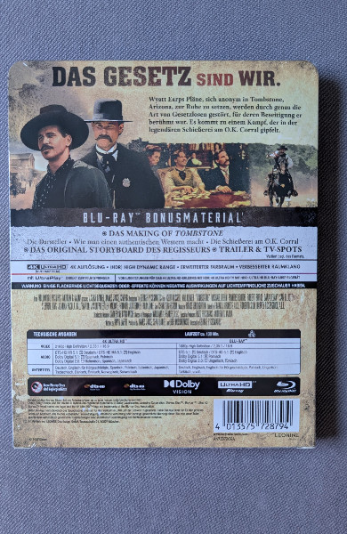 Tombstone * 4K Ultra HD-Steelbook * NEU*