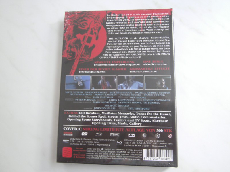 Mediabook Mutilator, Cover C, NEU-OVP, lim.