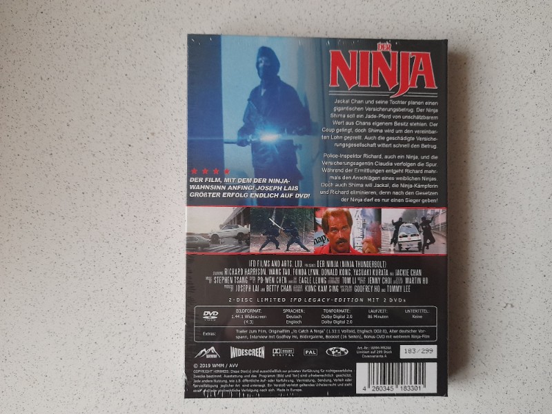 MEDIABOOK : DER NINJA - JACKIE CHAN -  299 St�ck