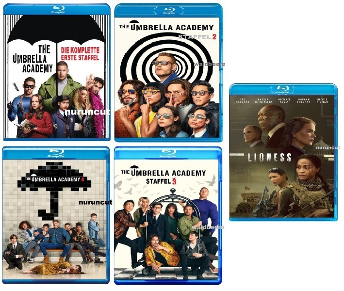 The Umbrella Academy Staffel 1-4 Blu-ray dt