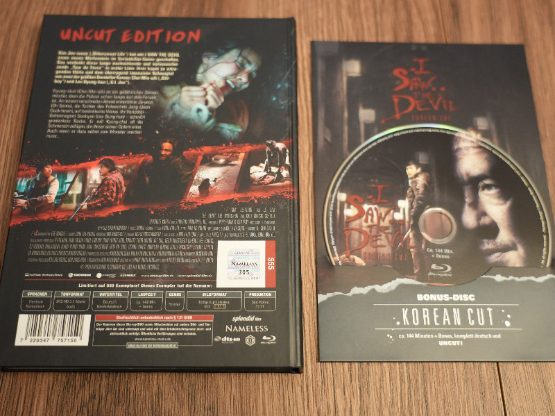 I see the Devil Blu-Ray Mediabook + Korea Cut
