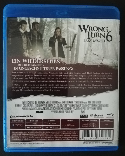WRONG  TURN  6    ( UNCUT )