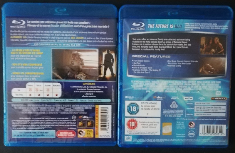 THE  HILLS  HAVE  EYES  1  -  2  ( UNCUT ) IMPORT