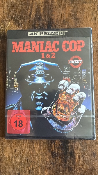 Maniac Cop 1 & 2 | 4K Blu Ray | UNCUT | Collection