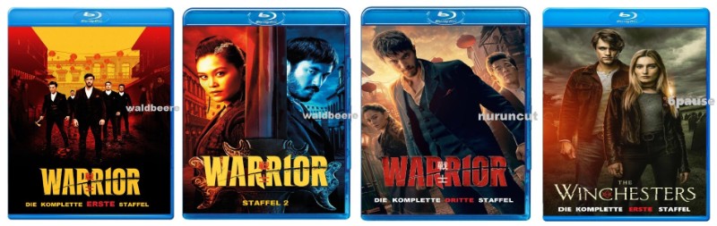 Warrior Staffel 1-3 + The Winchesters Ton Deutsch