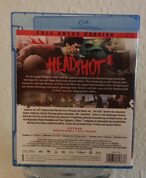 HEADSHOT BLU-RAY UNCUT SELTEN