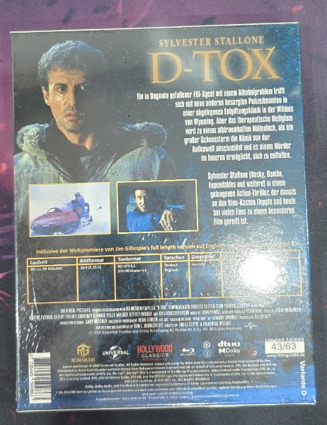 D-Tox Blu-ray Steelbook Cover D OVP 63 Auflage