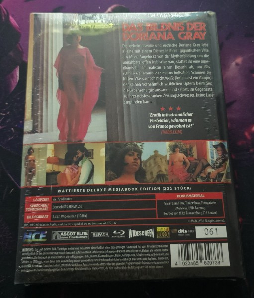 Das Bildnis der Doriana Gray Mediabook OVP