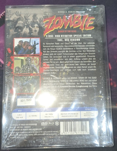 Dawn of the Dead Mediabook Cover B OVP limited