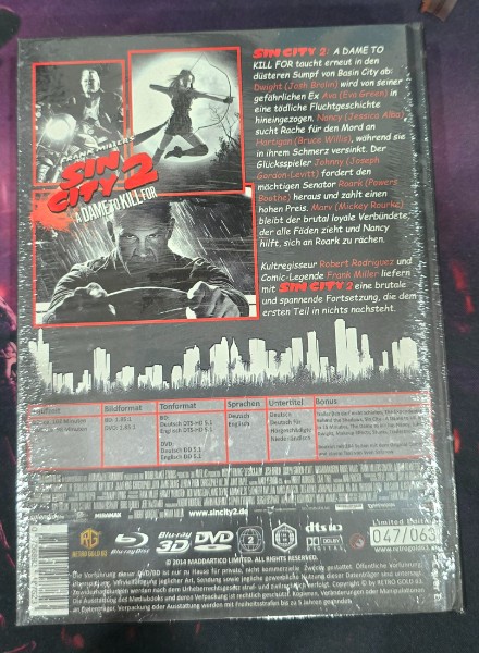 Sin City 2 Mediabook Cover E OVP + Poster 63 Aufl.