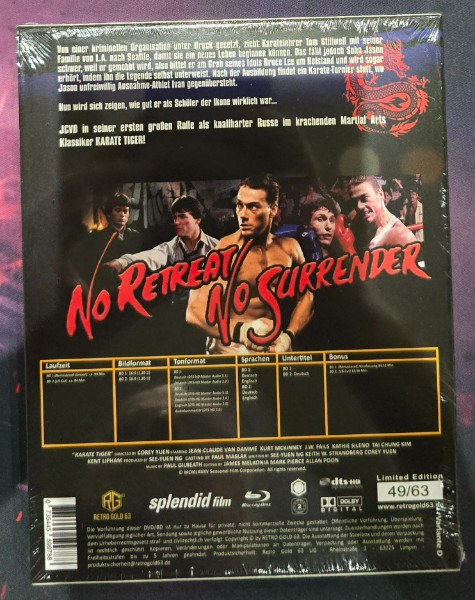 Karate Tiger Blu-ray Steelbook Cover D OVP 63 Aufl