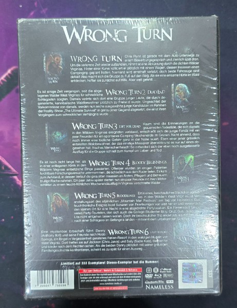 Wrong Turn 1-6 Artwork Box Mediabook OVP