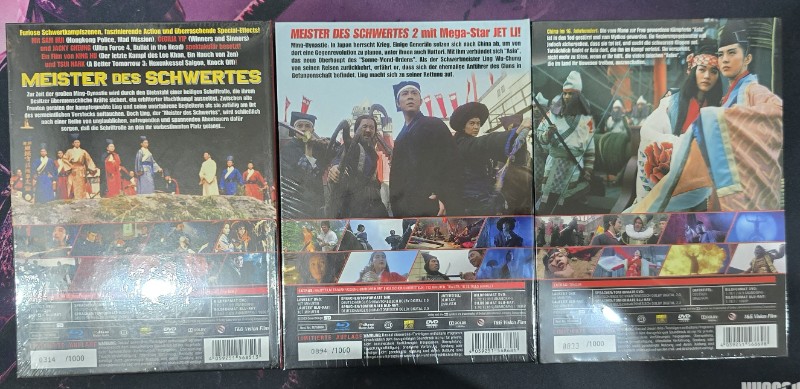 Meister des Schwertes 1-3 Mediabook OVP