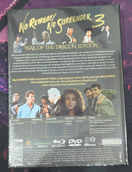 Karate Tiger 3 Mediabook Cover B OVP + Poster