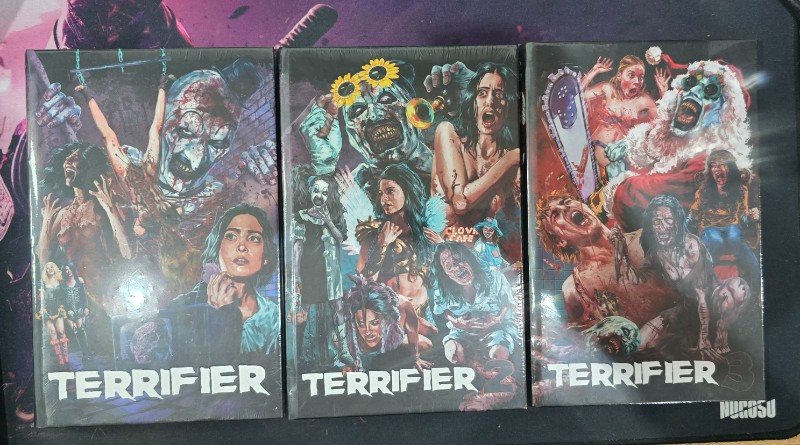Terrifier 1-3 gro�e Hartbox OVP Teil 2+3 4K