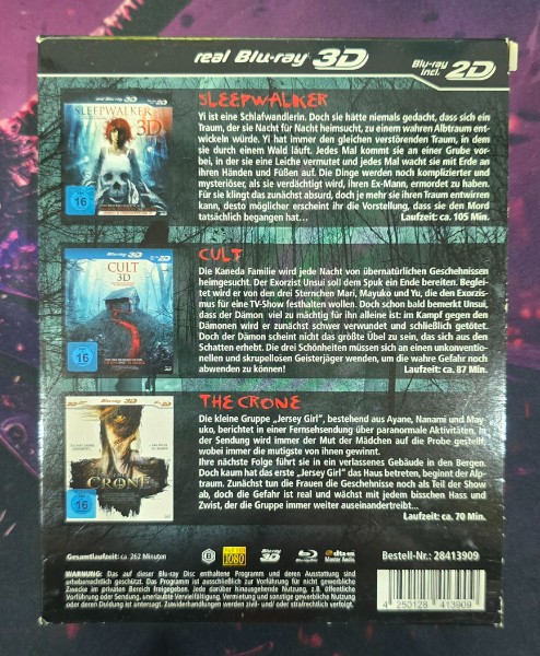 3D Horror Collection 3 Blu-ray + 3 Brillen