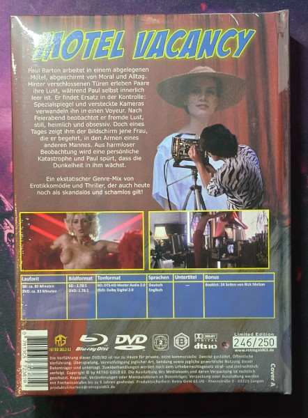 Motel Vacancy Mediabook Cover A OVP