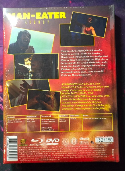 Man-Eater Legacy Mediabook Cover F OVP