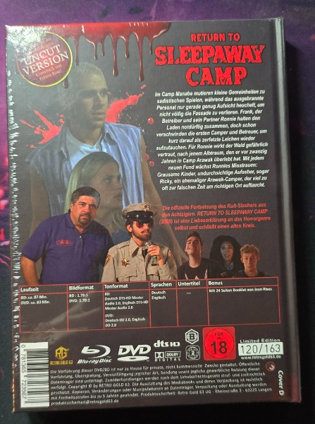 Return to Sleepaway Camp Mediabook Cover D OVP