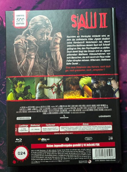 Saw 2 Mediabook Cover B