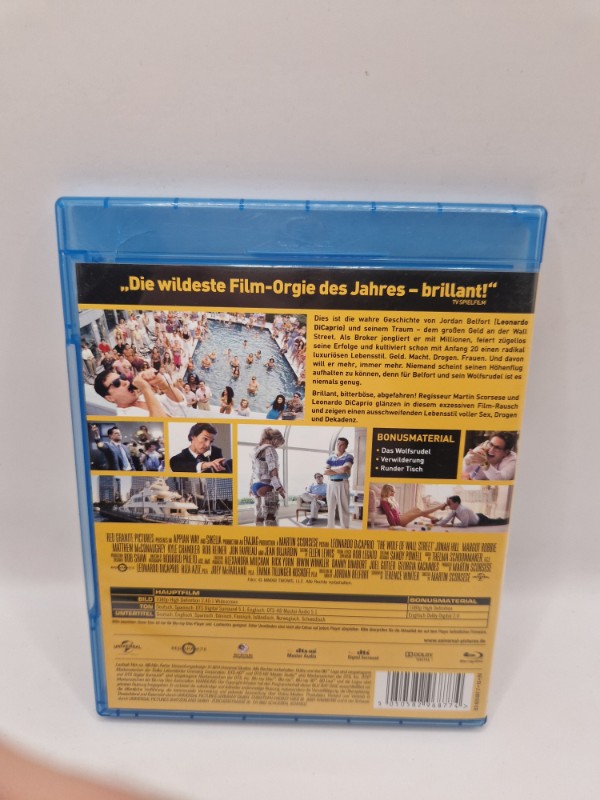 The wolf of  wall street Blu-ray