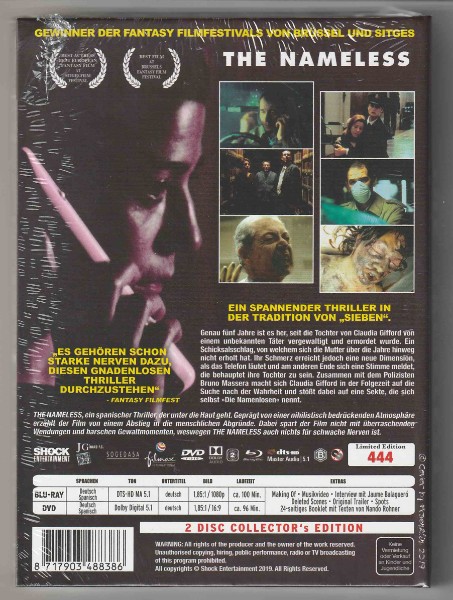 The Nameless - Mediabook B-Ware
