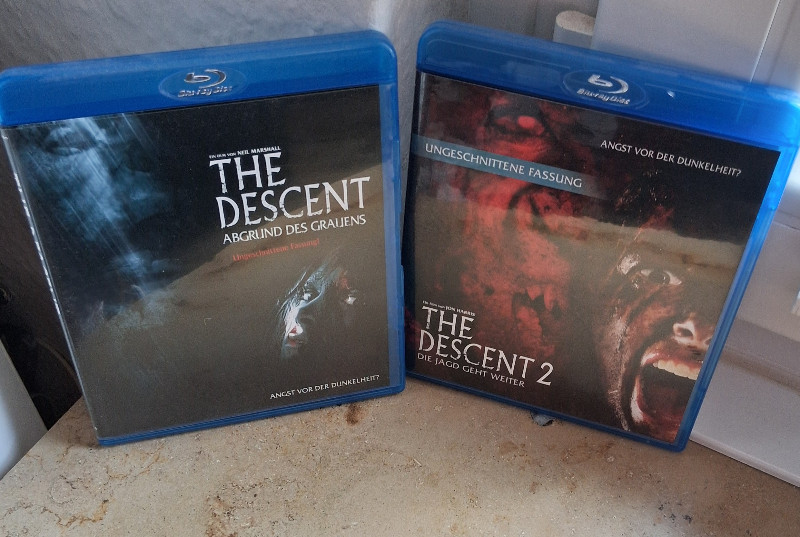 The Descent Teil 1 + 2 uncut Blurays