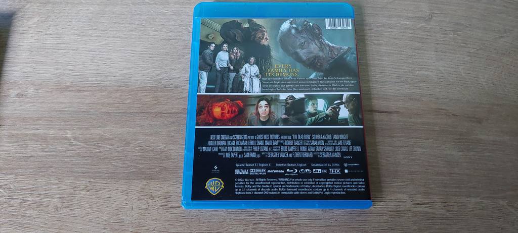 Evil Dead Burn-Blu Ray-Uncut Fassung-Neuwertig