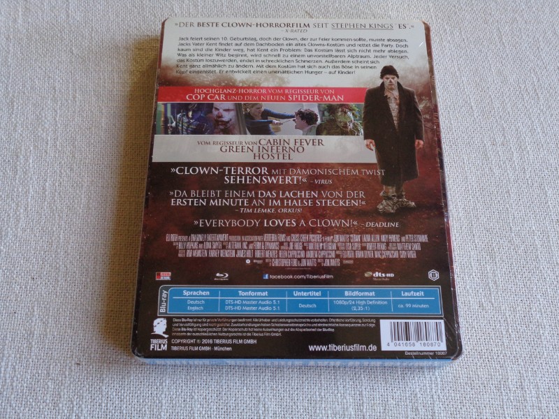 Clown (2014) - Steelbook - Blu-Ray - Eli Roth