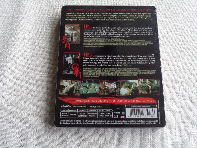 IP Man 1 & 2 -- Steelbook - 2 Blu-Rays - D.Yen