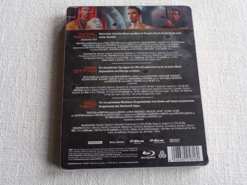 Schwarzenegger Steelbook Collection - 3 Blu-Rays