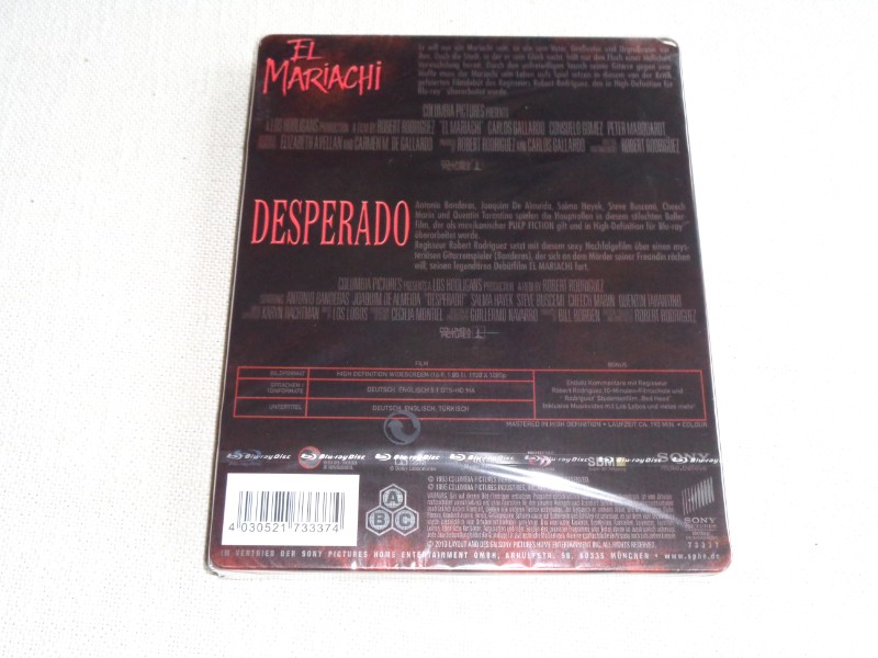 El Mariachi Trilogie - 2 x Steelbook - 3 Blu-Rays