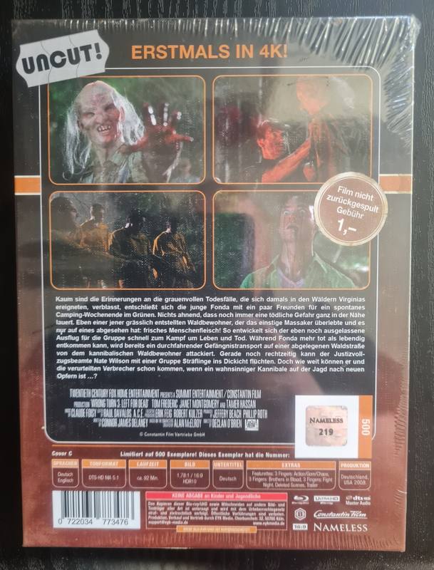 WRONG TURN 3 COVER C-ORIGINAL RETRO-MEDIABOOK-BD4