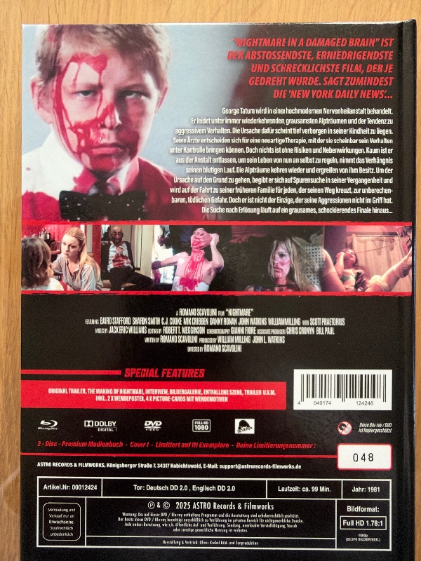 Nightmare in a Damaged Brain Uncut Mediabook
