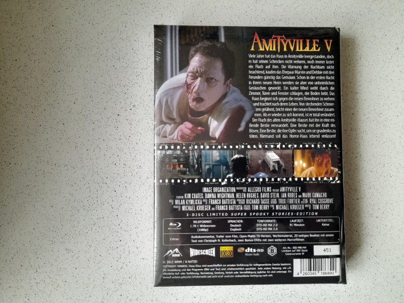 MEDIABOOK wattiert : AMITYVILLE V - Nummer 451