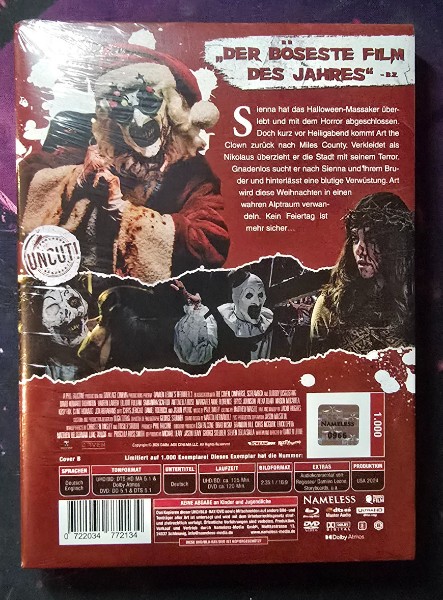 Terrifier 3 Mediabook Cover B OVP