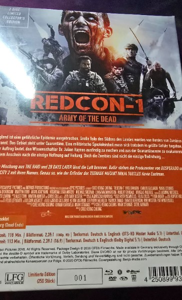 Redcon-1 Mediabook Cover B OVP Nummer Nr.1-250