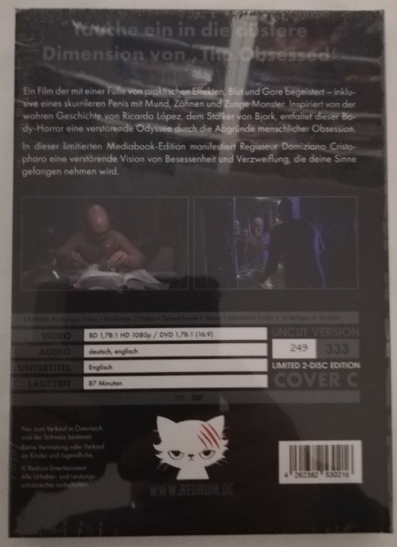 THE  OBSESSED   ( UNCUT ) MEDIABOOK -NEU  IN FOLIE
