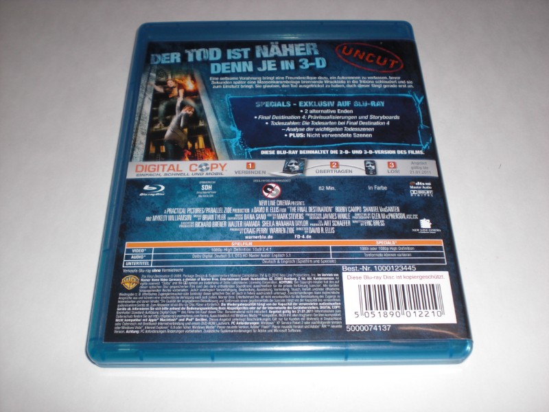 Final Destination 4 - 3D - UNCUT Bluray