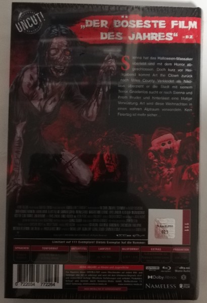TERRIFIER 3 ( UNCUT  )GROSSE HARTBOX - BLURAY- 4K