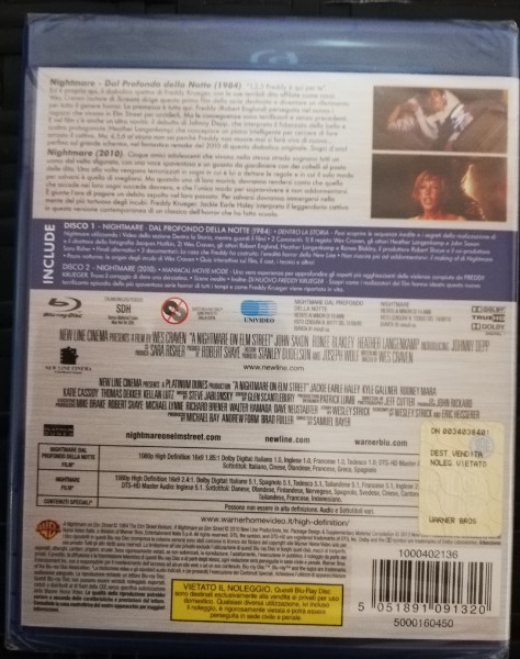 NIGHTMARE 1 UND  REMAKE  ( UNCUT )  NEU  IN  FOLIE
