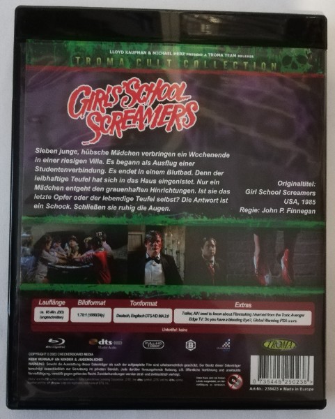 GIRLS  SCHOOL  SCREAMERS  ( UNCUT )  TROMA