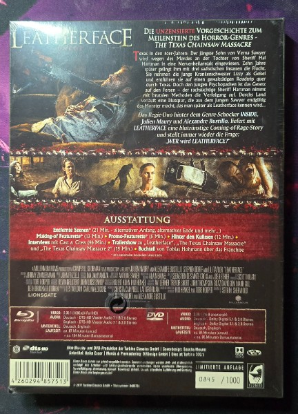Leatherface Mediabook Cover B OVP