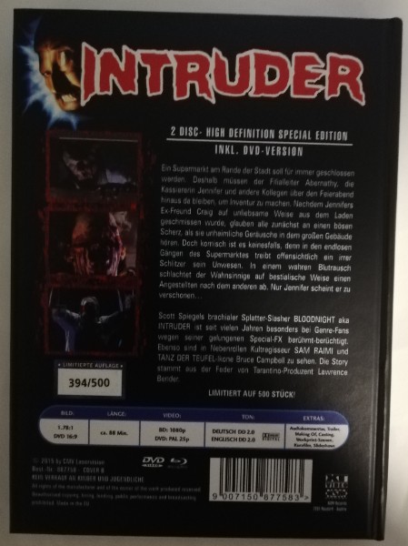 BLOODNIGHT - INTRUDER   ( UNCUT ) MEDIABOOK