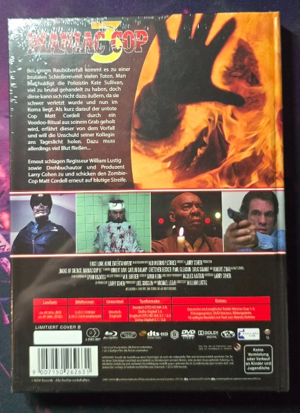 Maniac Cop 3 Mediabook Cover B OVP ohne Nummer