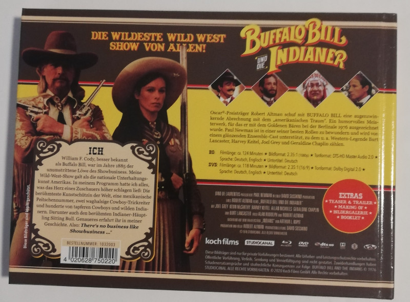 BUFFALO BILL UND DIE INDIANER  ( UNCUT ) MEDIABOOK